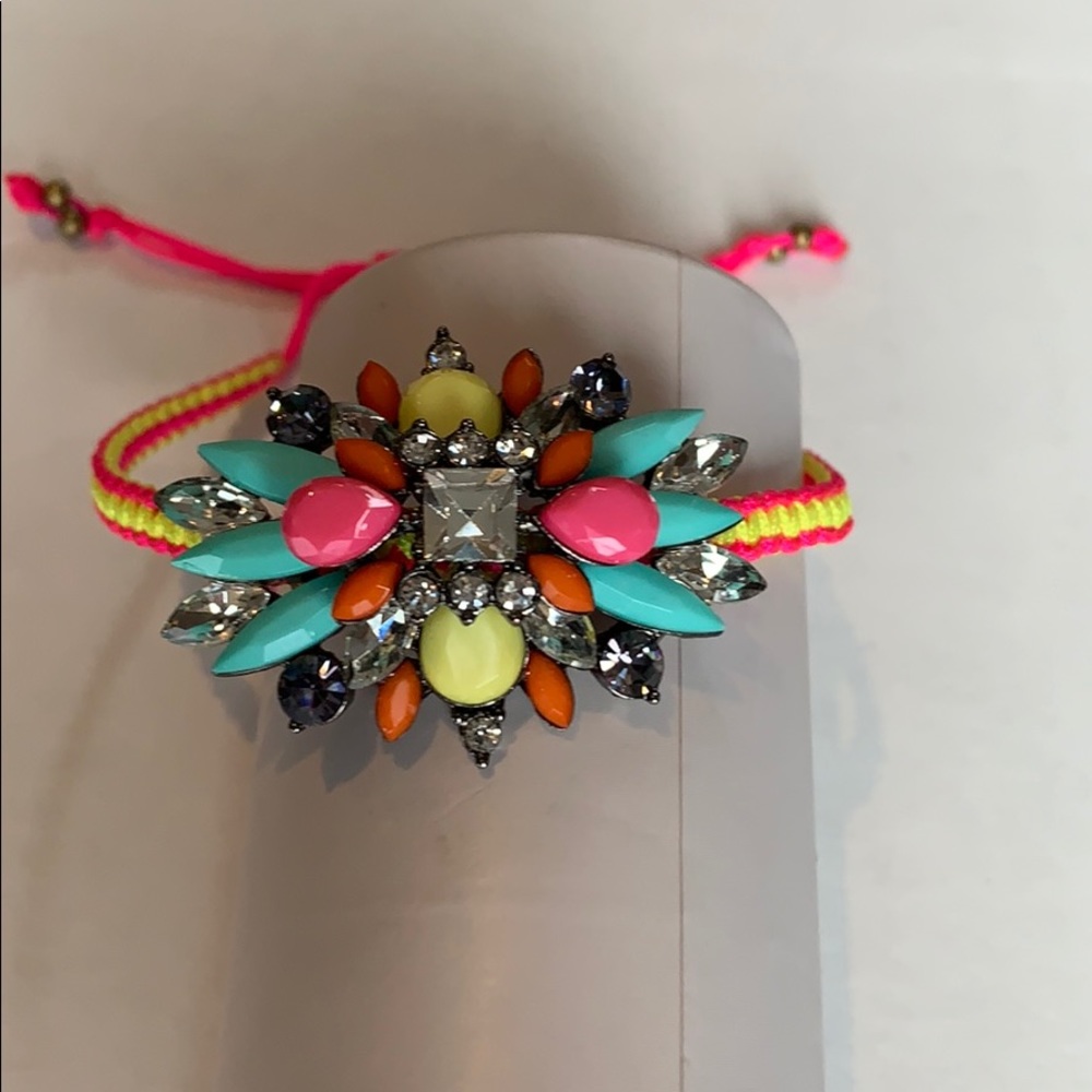 Multi-Gemstone & Rhinestone Bracelet - Picture 5 of 7